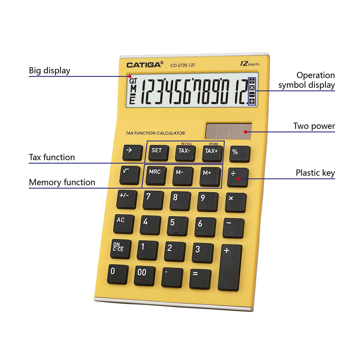CD-2725-12T Home and Office Calculator (12 Digit)