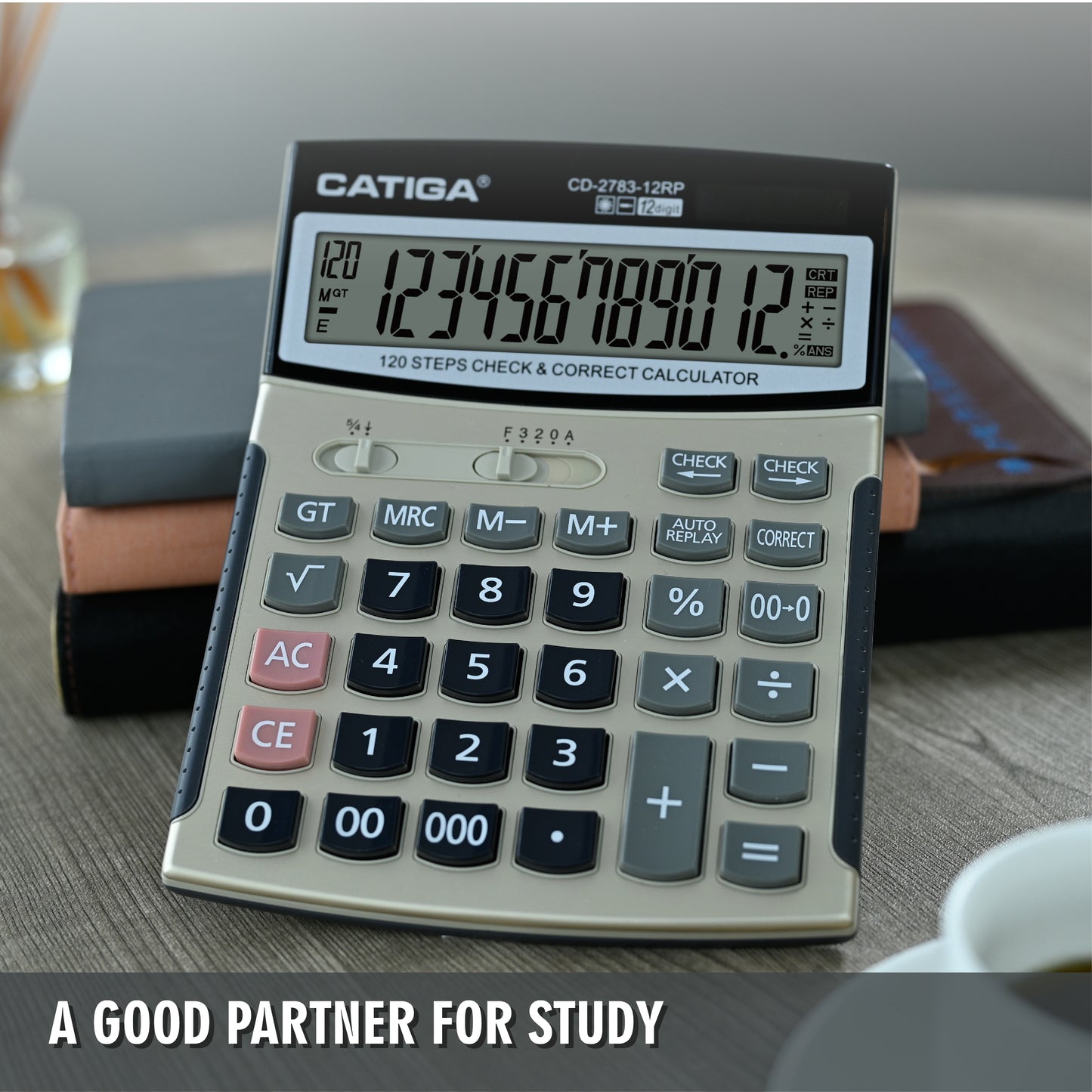 CD-2783-12RP Check & Correct Calculator (12 Digit )