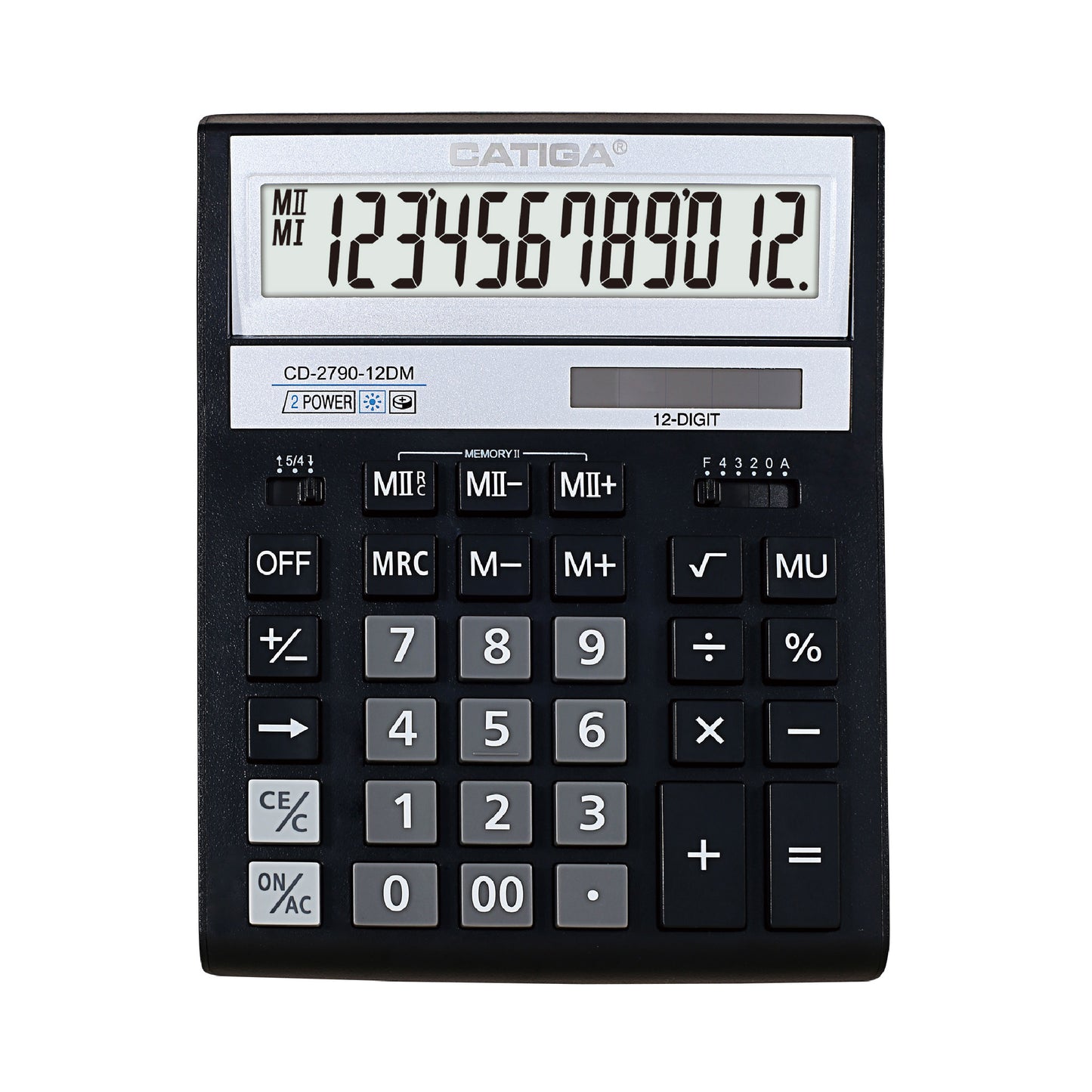 CD-2790-12DM 2ND MEMORY Calculator (12 Digit)