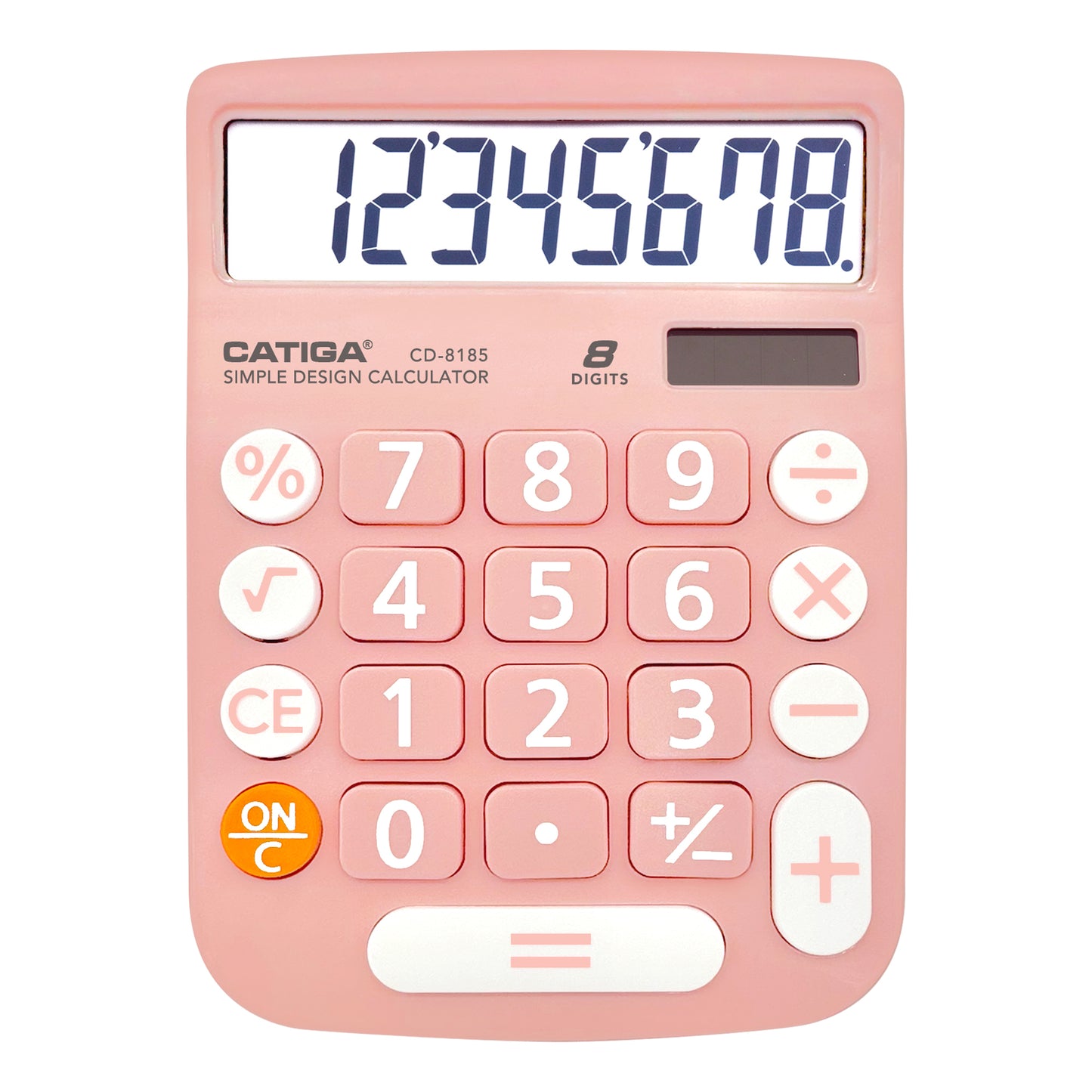 CD-8185 8-Digit Home and Office Calculator (Light Pink)