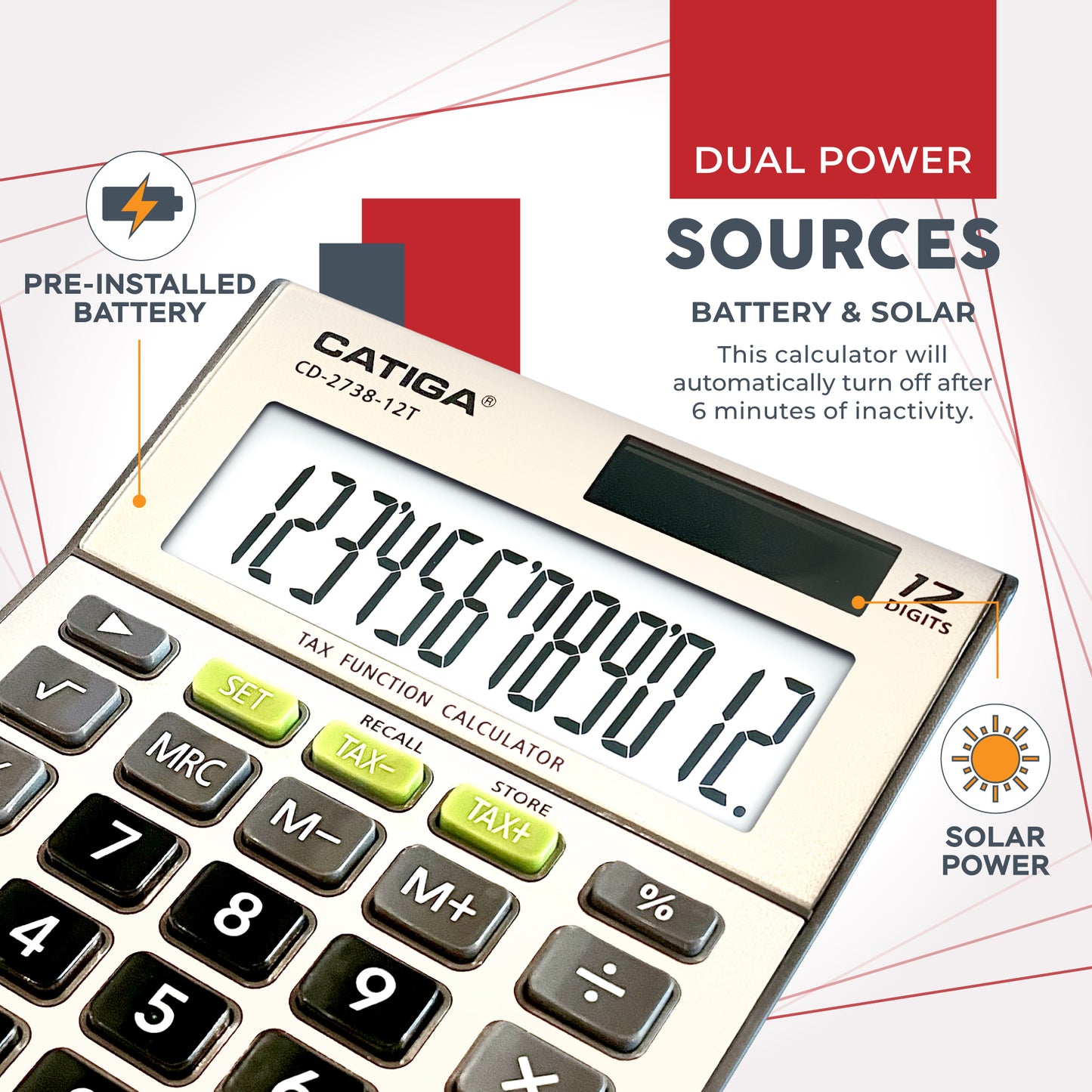 CD-2738 Business Calculator for Basic, Finance and Tax Calculations