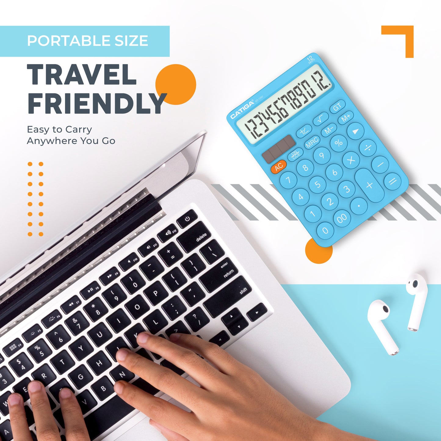 SD-1292 12-Digit Home and Office Calculator (Blue)