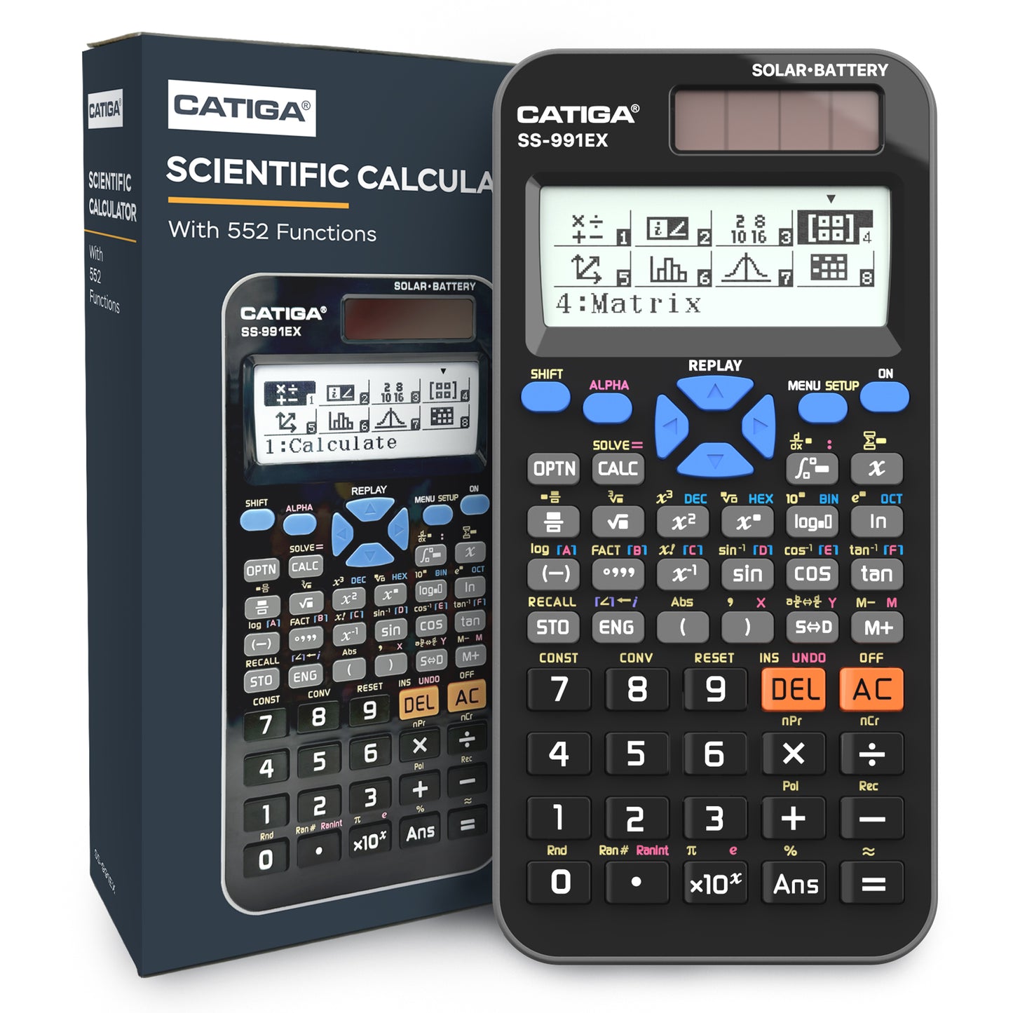 CATIGA SS-991EX Scientific Calculator with Advanced 550 Functions -5 pack