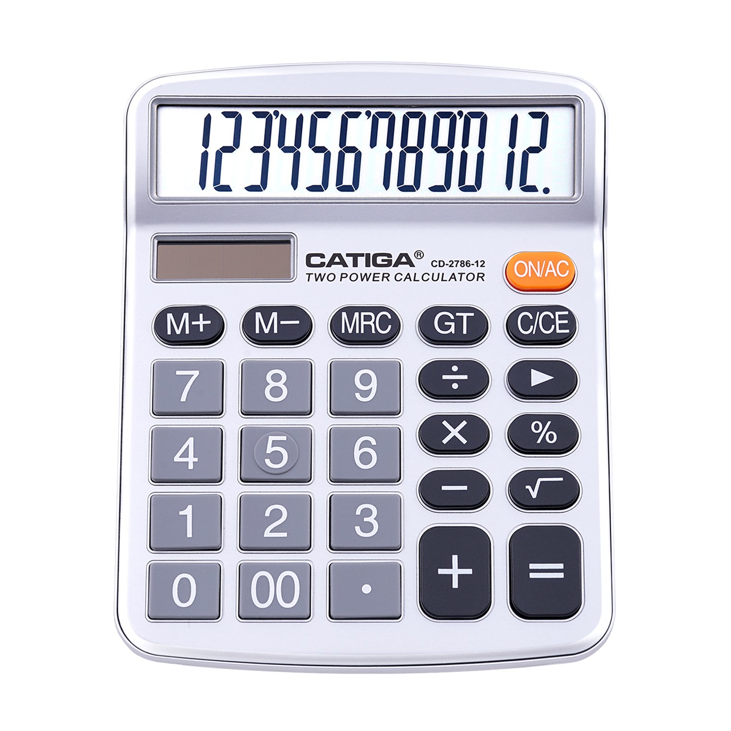 CD-2786 12-Digit Home and Office Calculator (Silver)