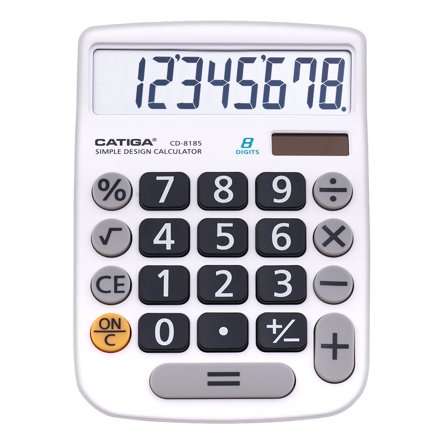 CD-8185 8-Digit Home and Office Calculator (White)