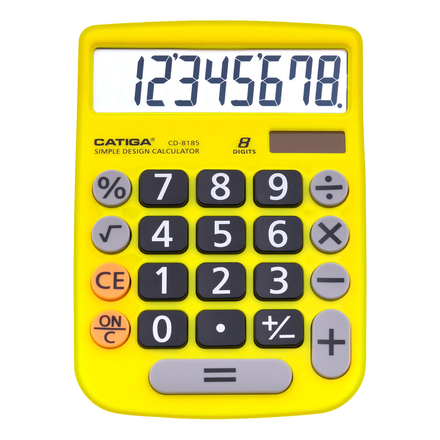 CD-8185 8-Digit Home and Office Calculator (Yellow)