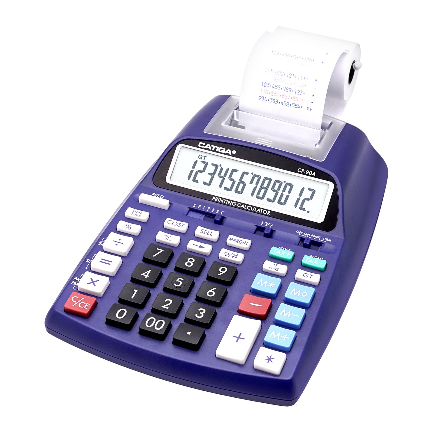 CP-90A 12-Digit Printing Calculator and Adding Machine (Purple)