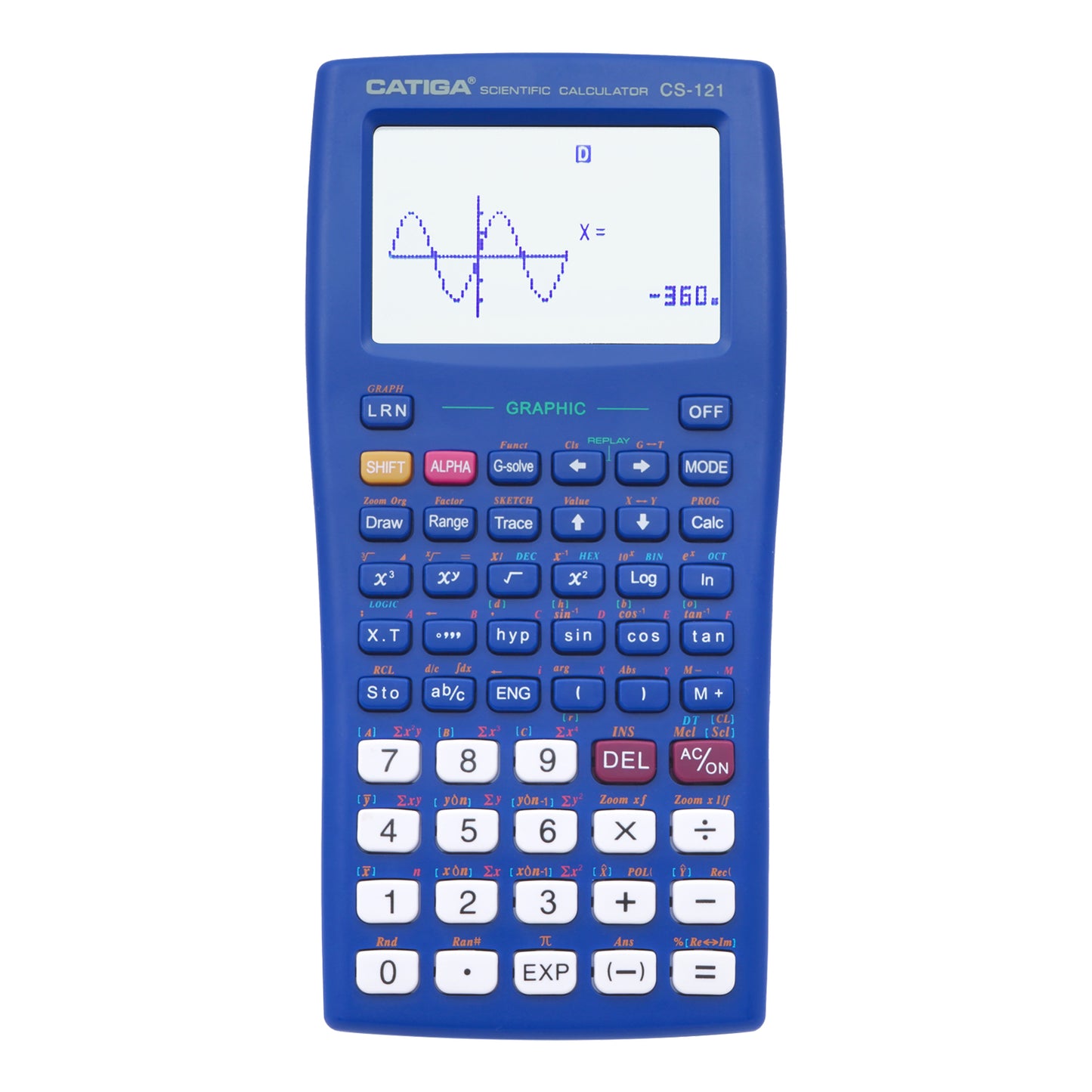 CS-121 Scientific Calculator with Graphic Functions (Blue)