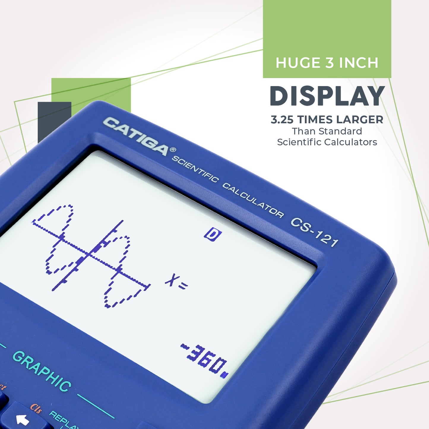 CS-121 Scientific Calculator with Graphic Functions (Blue)