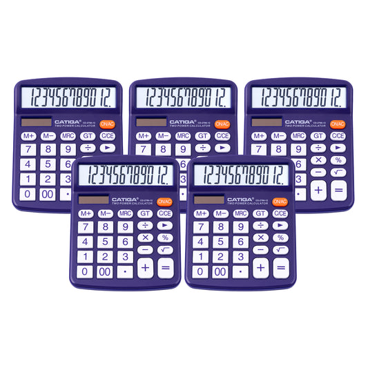 CD-2786 12-Digit Home and Office Calculator (Purple)-5 Pack