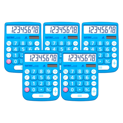 CD-8185 8-Digit Home and Office Calculator (Blue) -5 Pack