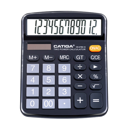 CD-2786 12-Digit Home and Office Calculator  (Black)