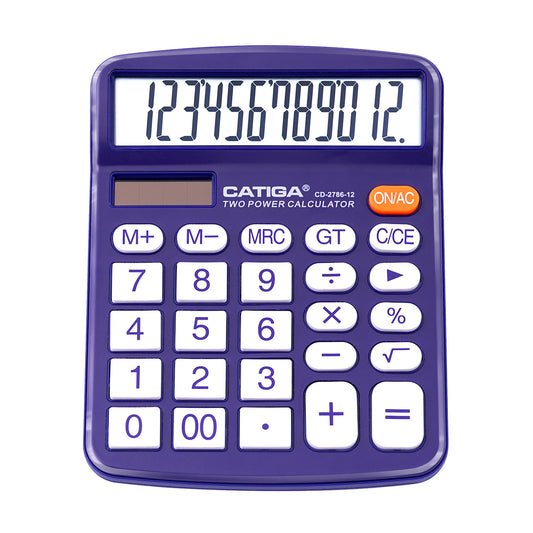 CD-2786 12-Digit Home and Office Calculator (Purple)