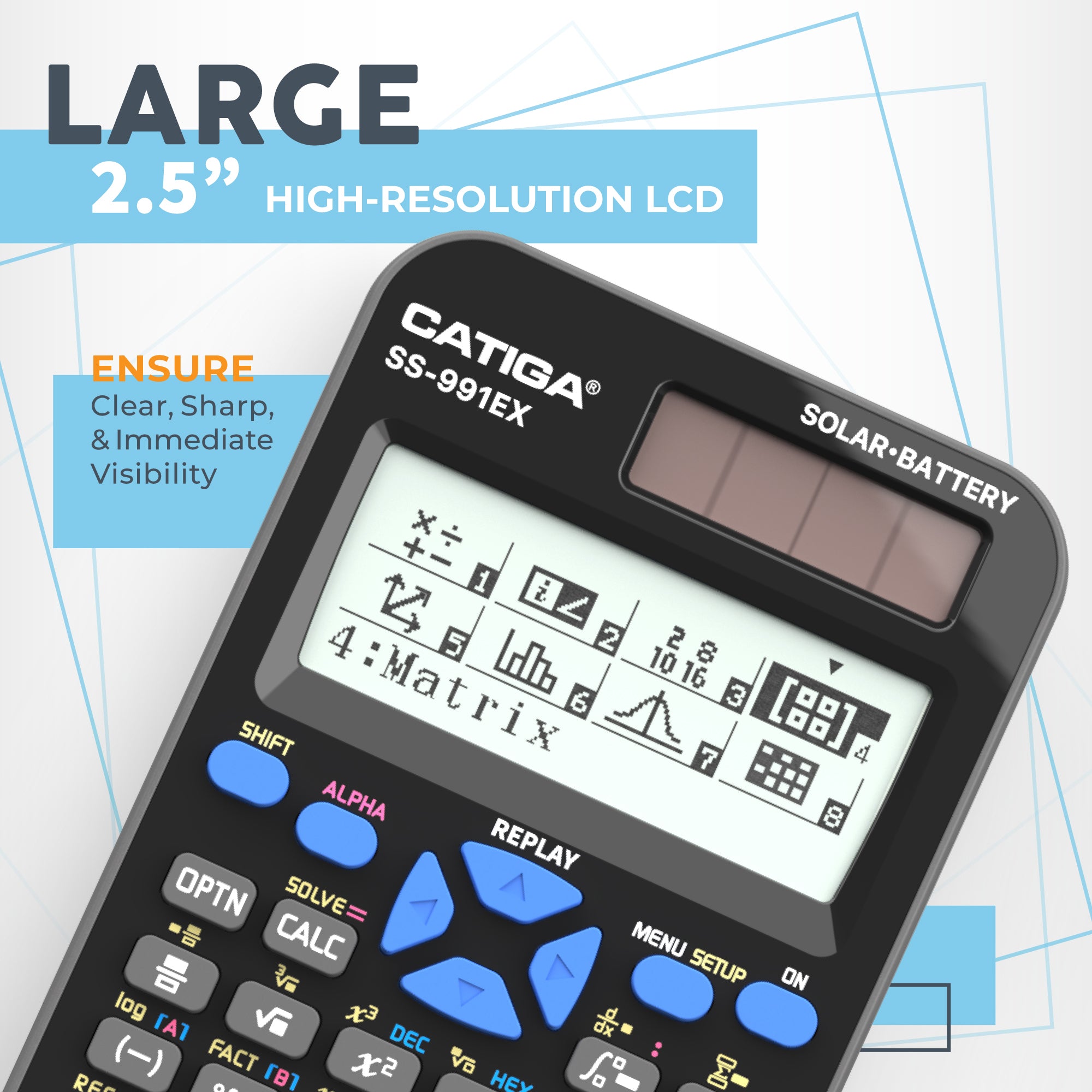 CATIGA SS 991EX Scientific Calculator with Advanced 550 Functions