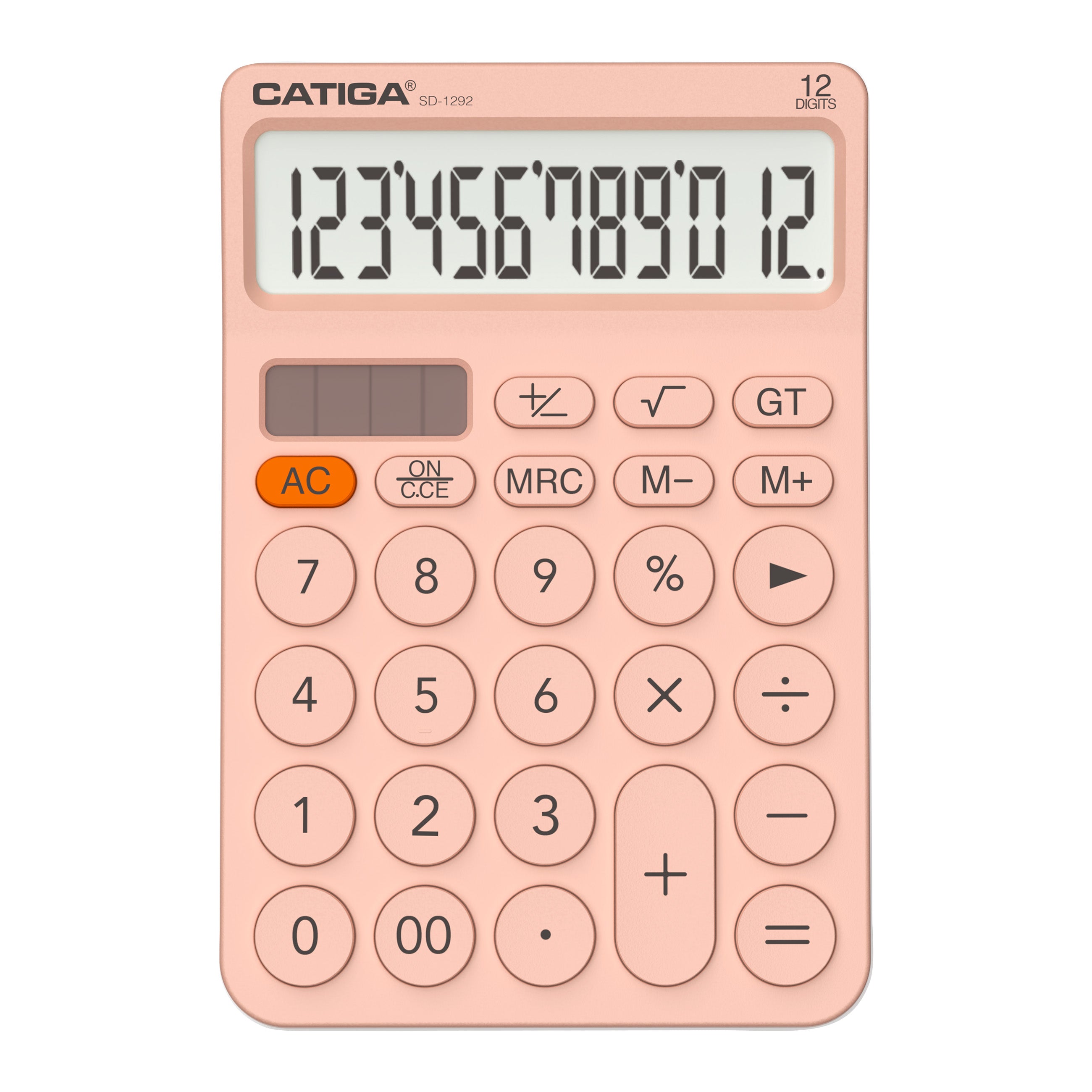 XINGRONG Metal Desktop 12-Digit Calculator - M-28, Basic & Financial Functions, Battery