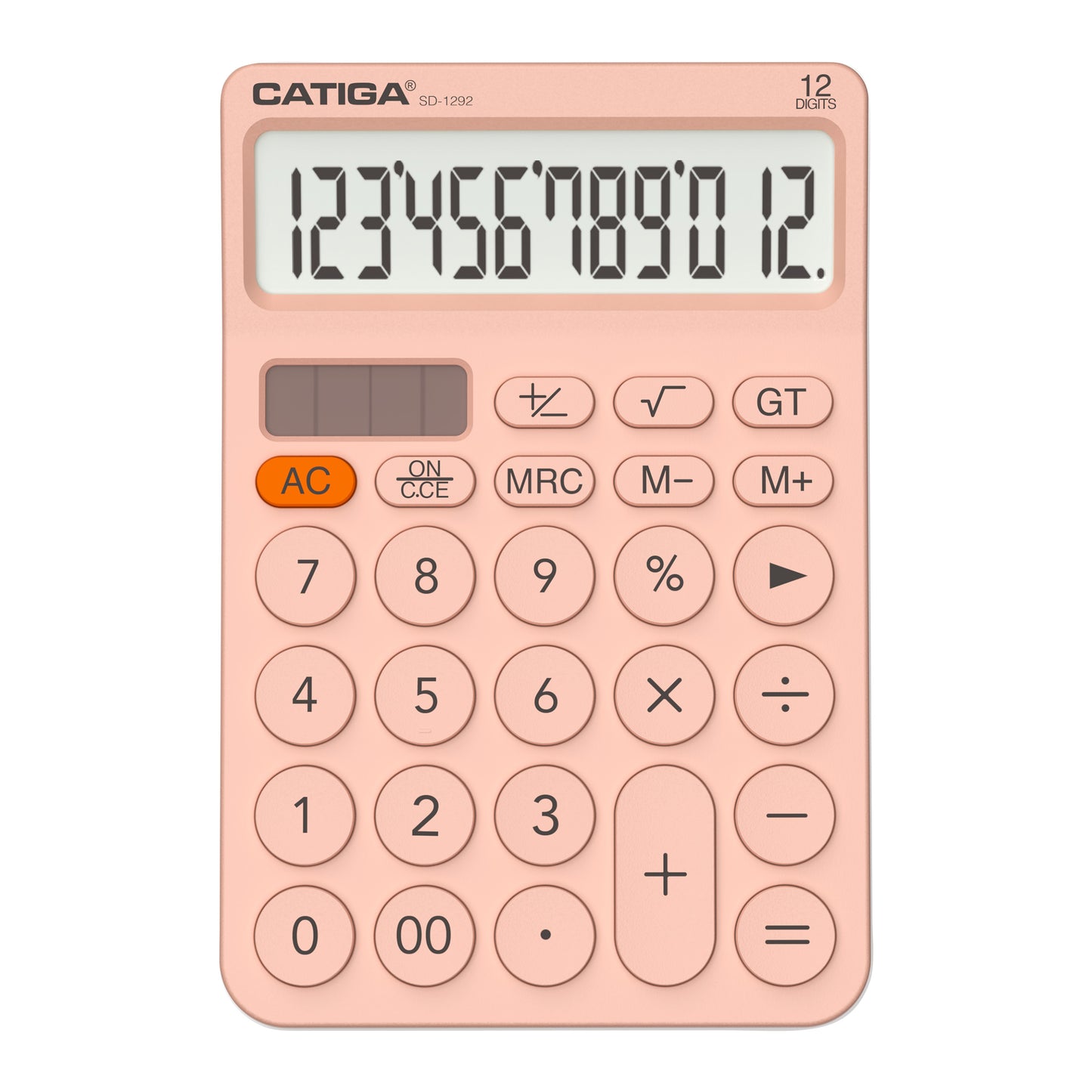 SD-1292 12-Digit Home and Office Calculator (Pink/Black)