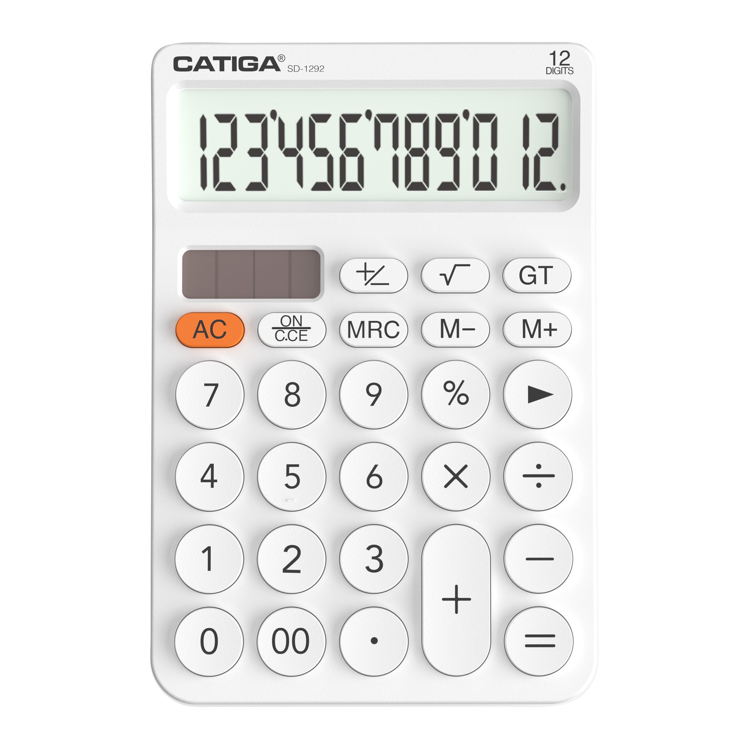 File Calculator SD-1292 12-Digit Home and Office Calculator (White) – CATIGA
