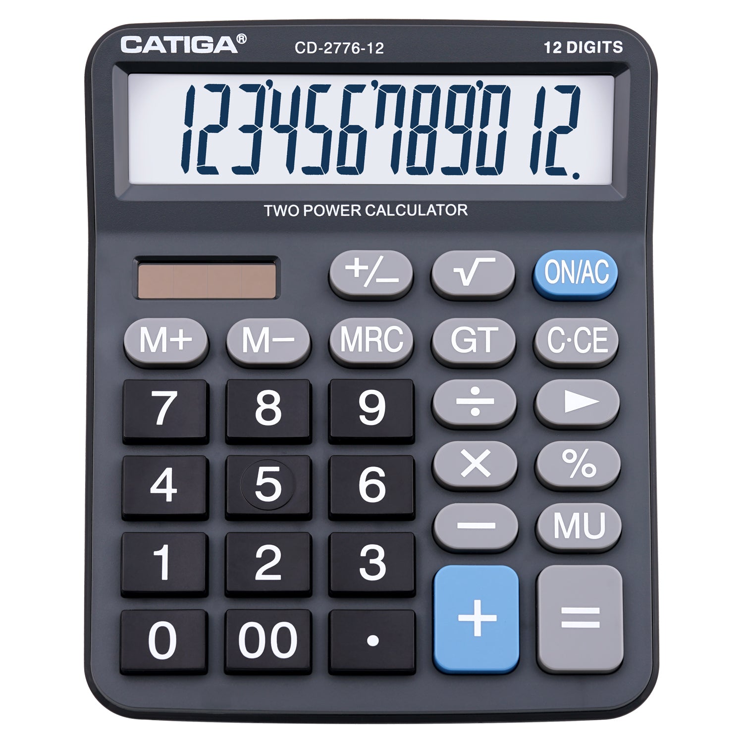 CD-2776 Premium Commercial XL 12-Digit Calculator (Black) – CATIGA